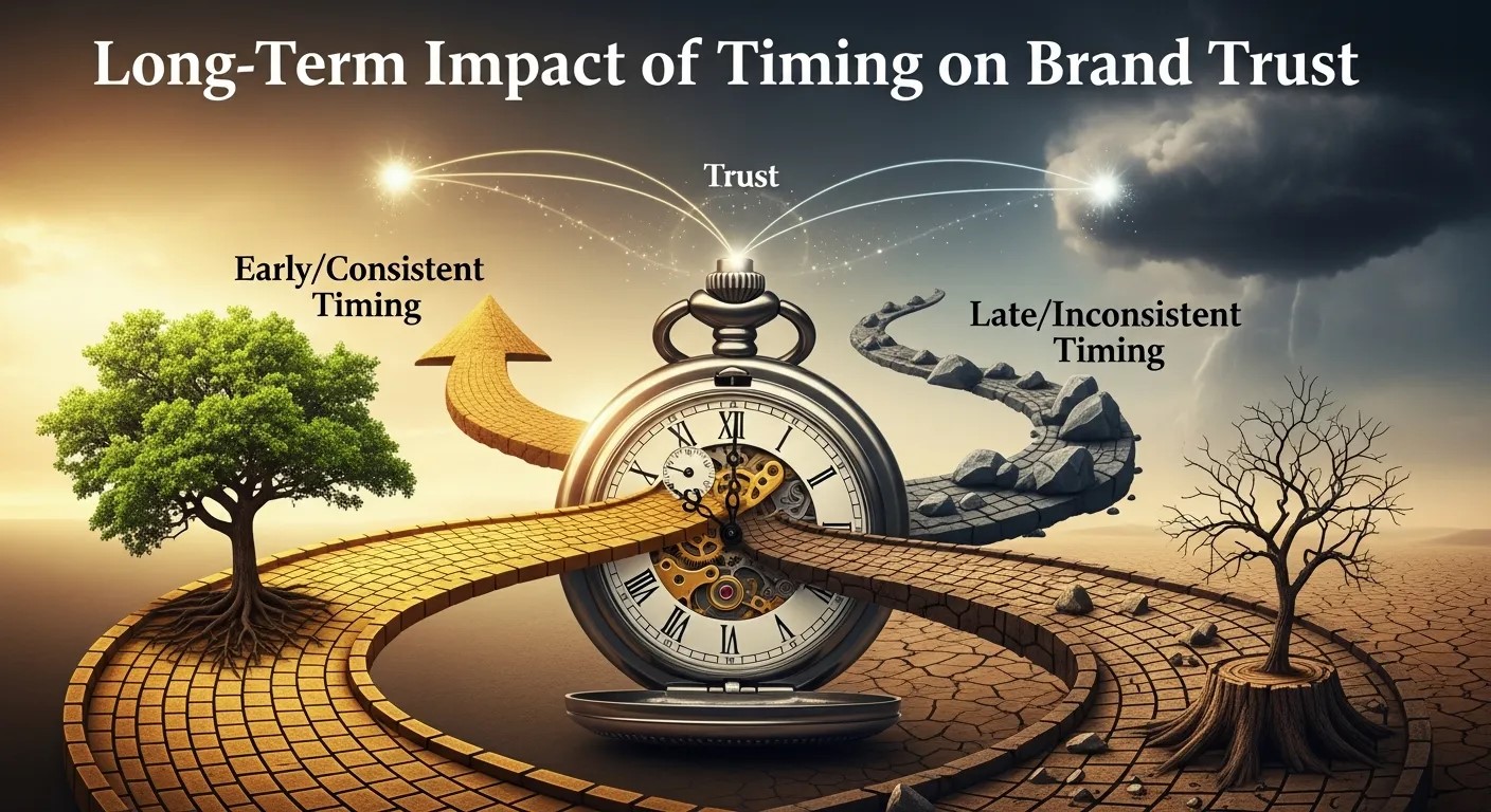Long-Term Impact of Timing on Brand Trust