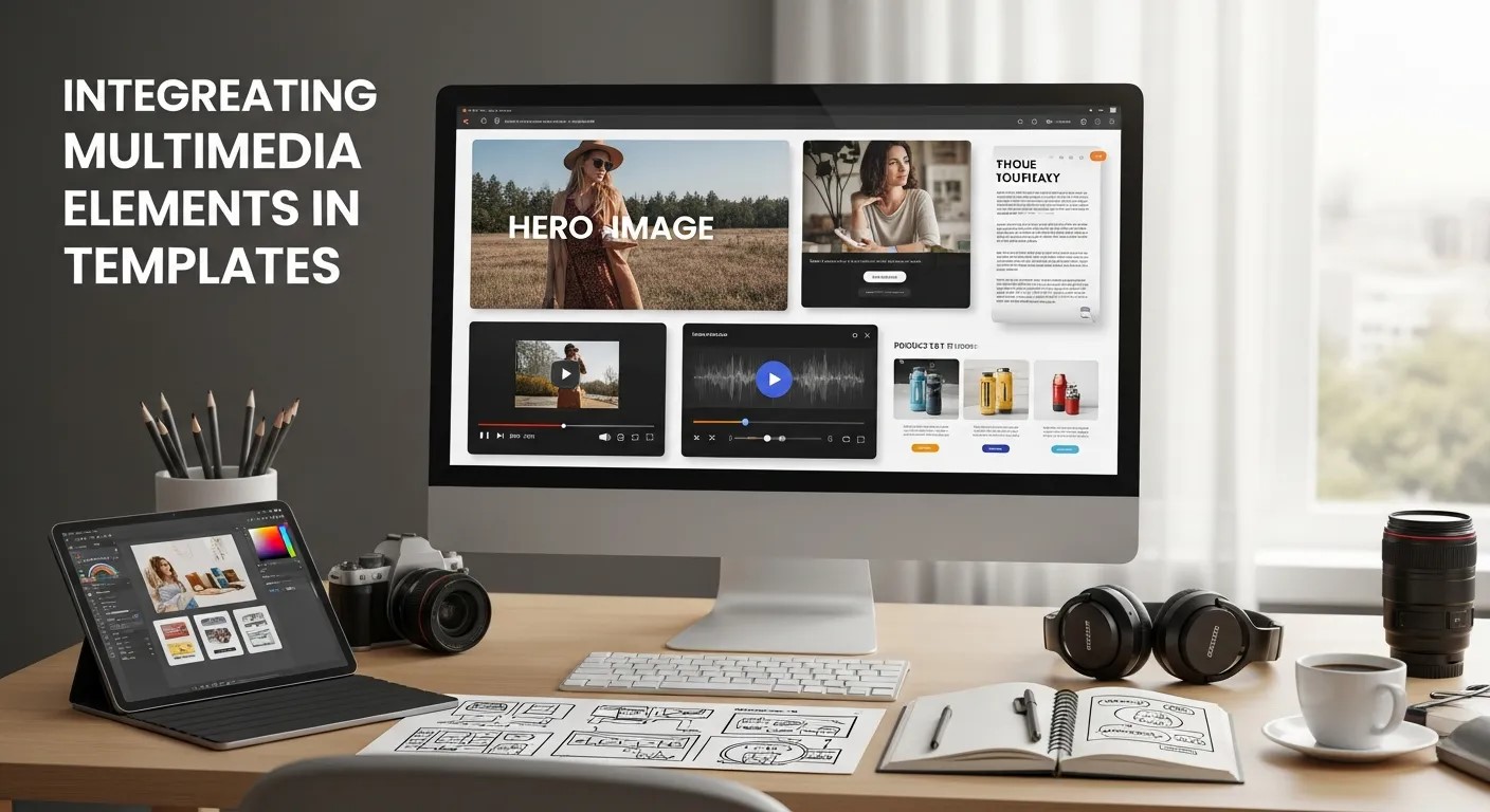 Integrating Multimedia Elements in Templates