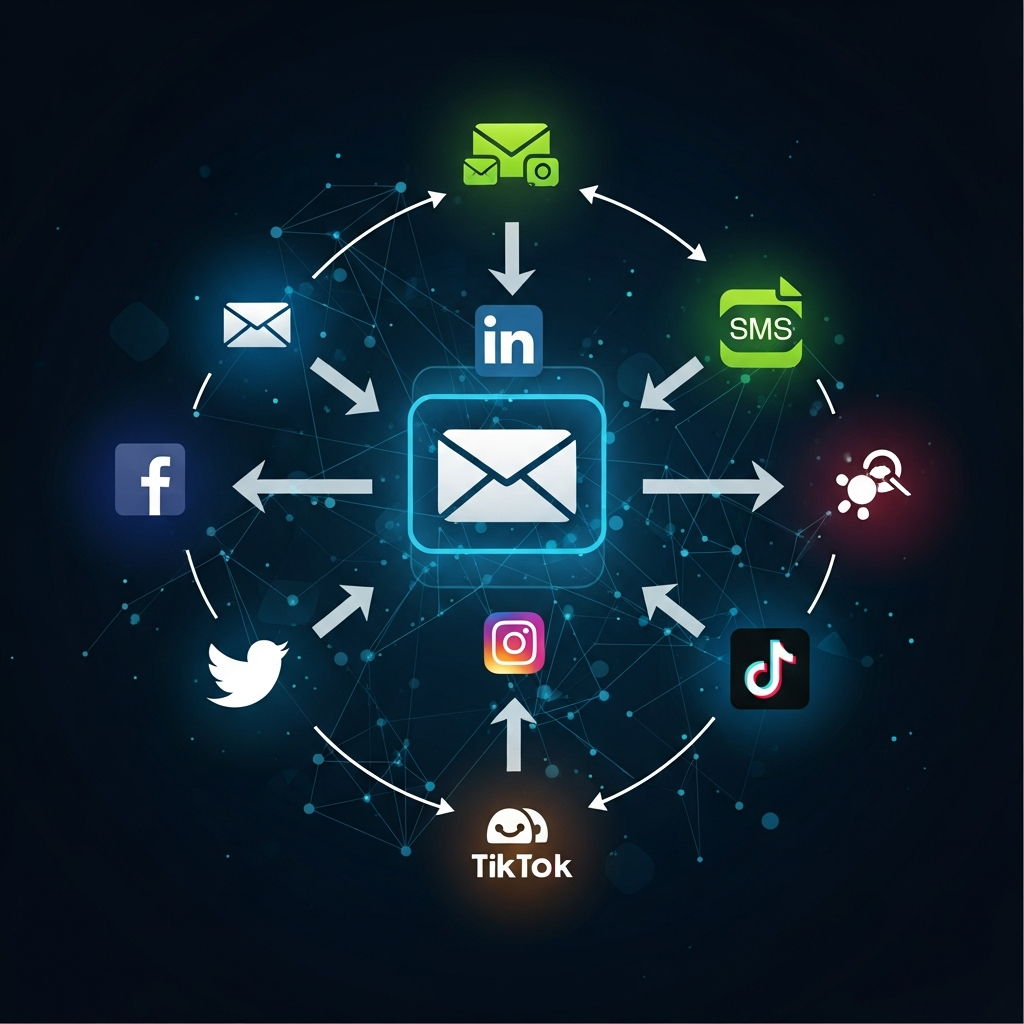 Coordinated marketing workflows across email, SMS, and social media