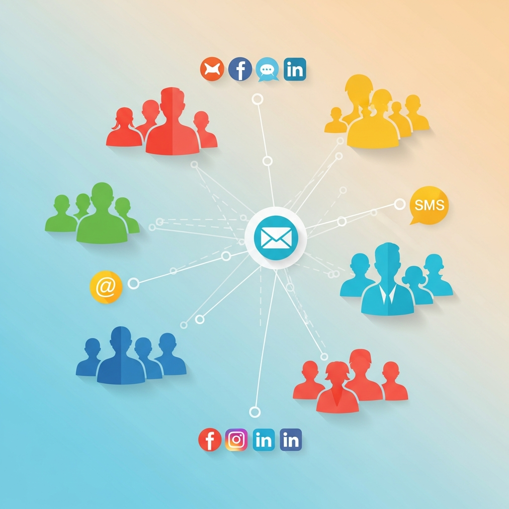 “Segmented personalized marketing across email, SMS, and social