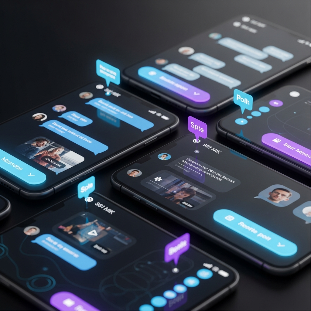 Futuristic RCS messaging on mobile devices