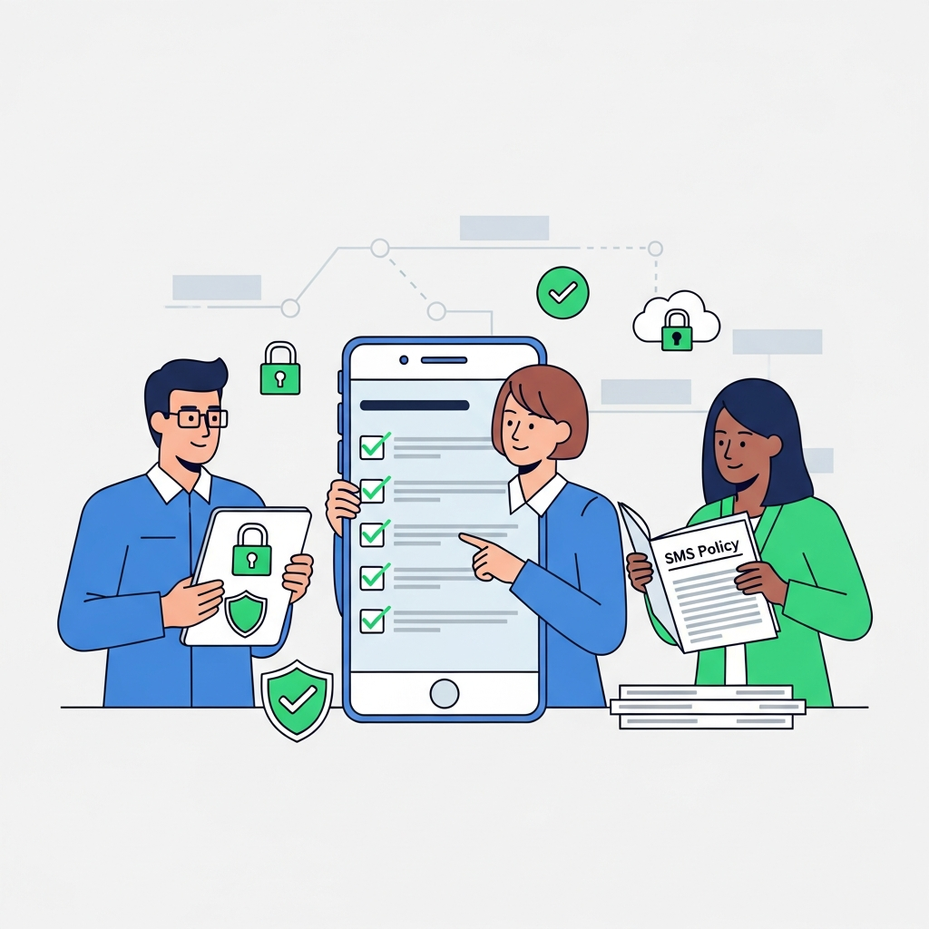 Nonprofit team reviewing SMS compliance guidelines