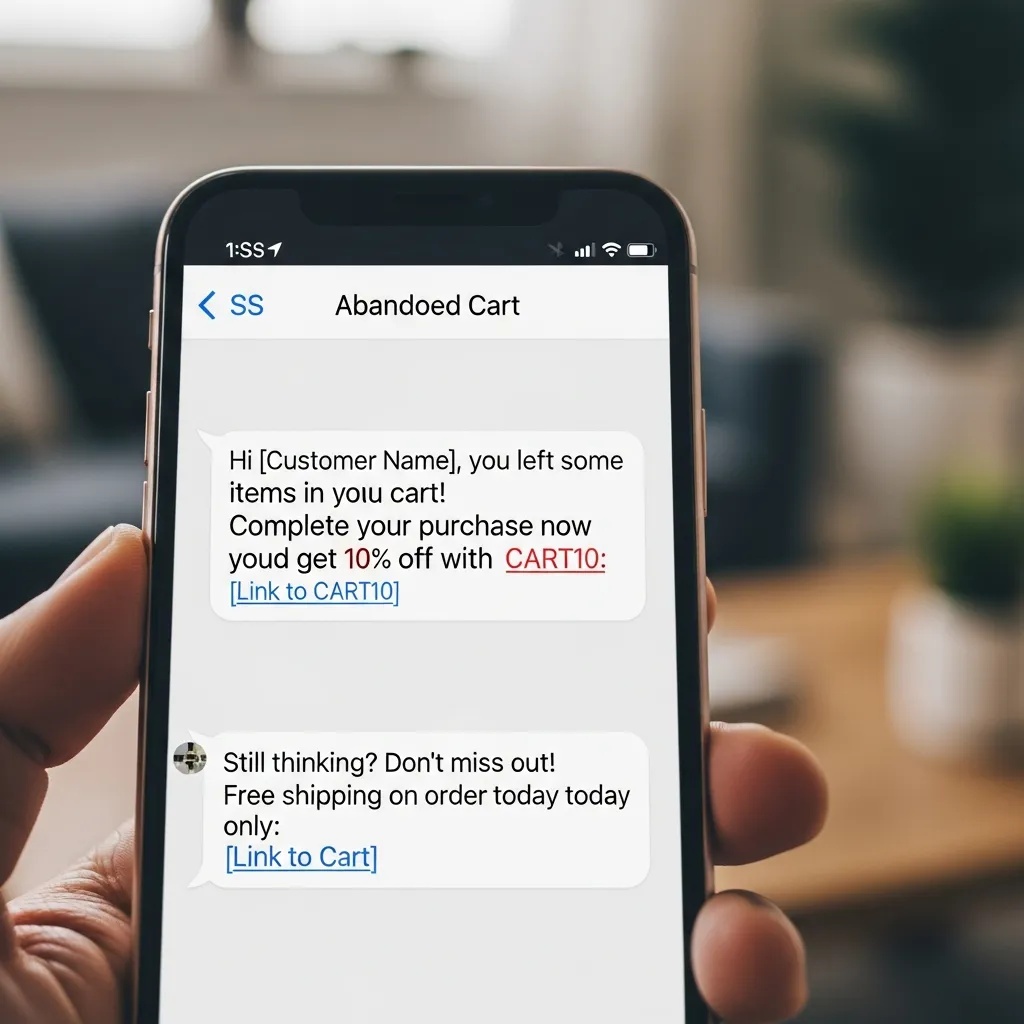 Abandoned cart SMS strategy best practices