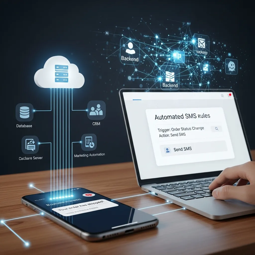 Automated SMS messaging process workflow