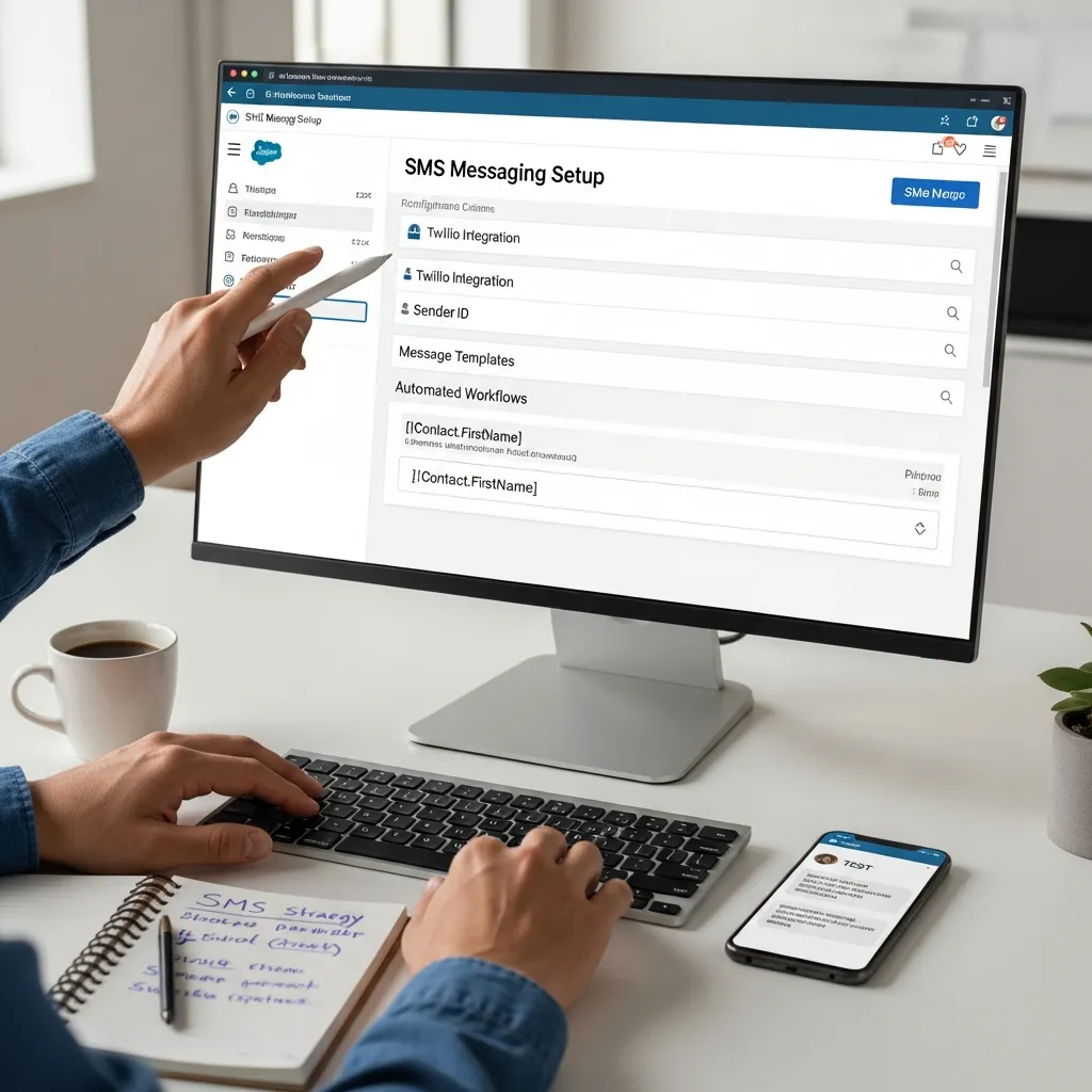 Salesforce SMS setup and configuration.