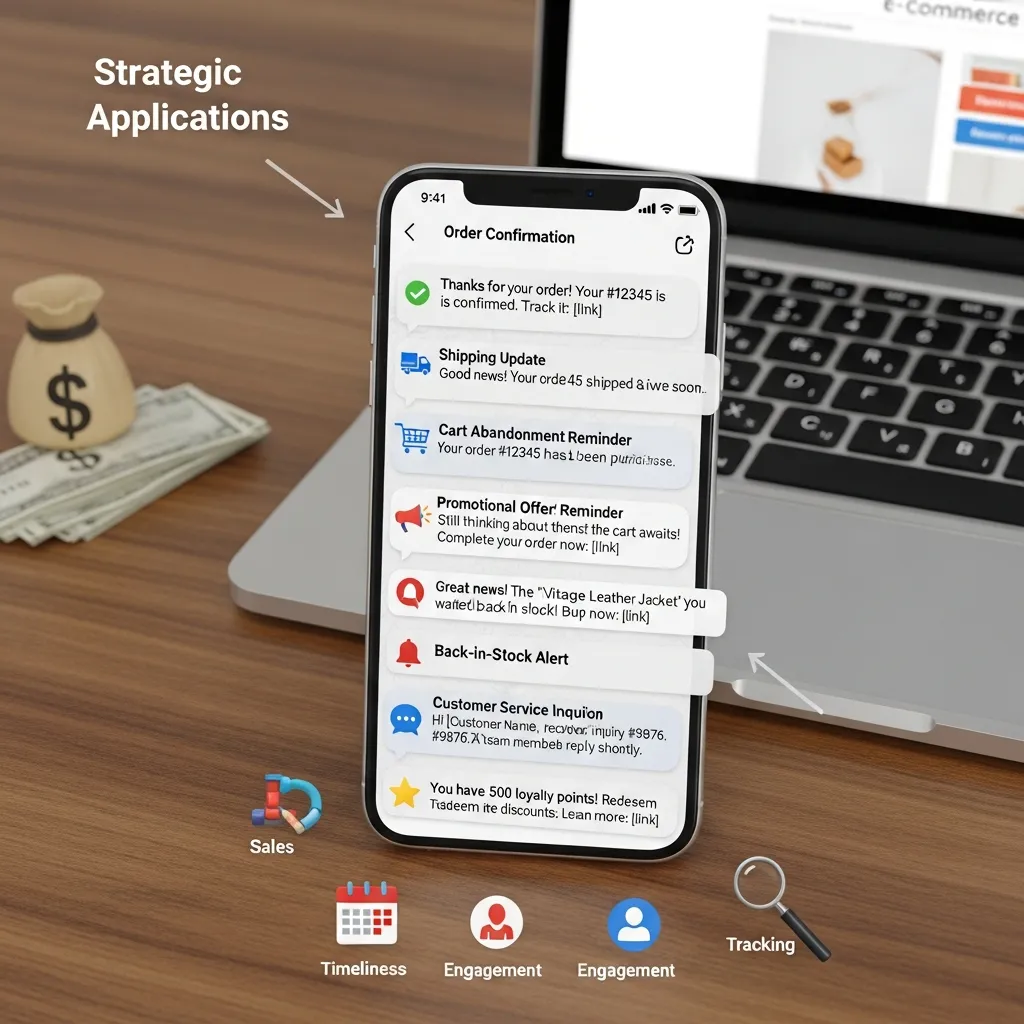 Types of ecommerce SMS notifications